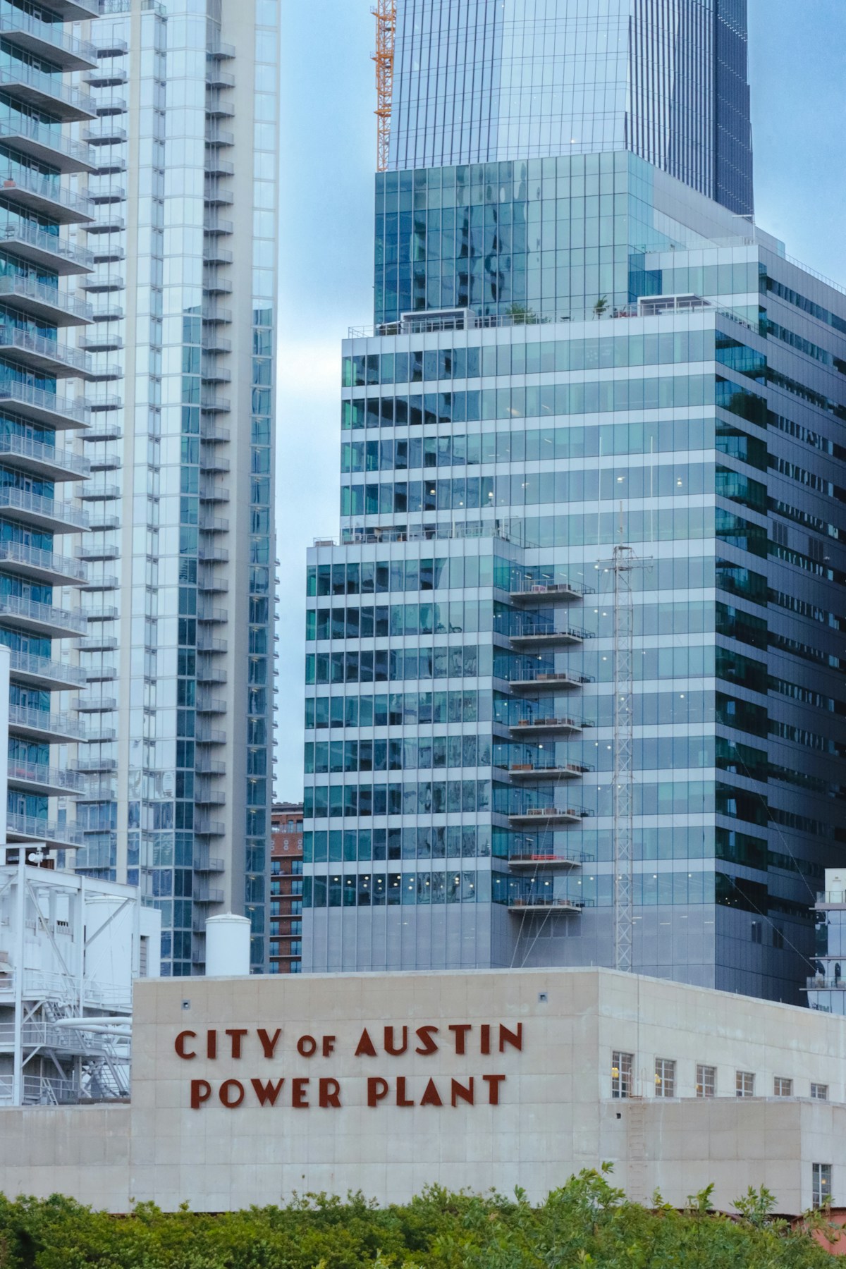 Modern buildings and power plant in Austin, Texas — digital nomad guide to Austin