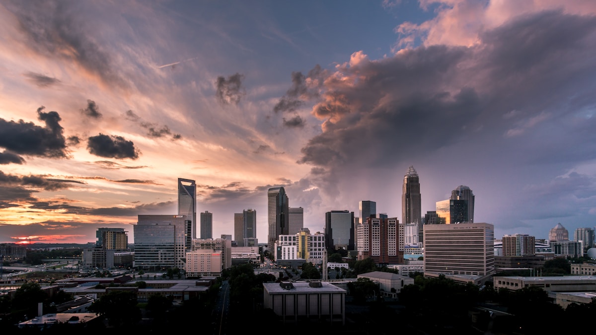 Bird's-eye view of Uptown Charlotte, North Carolina
