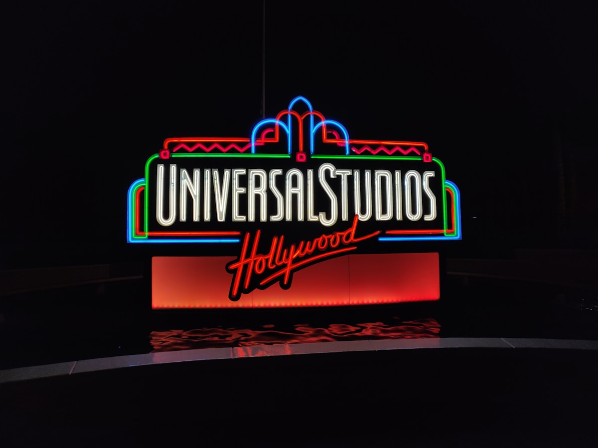 Universal Studios globe landmark entrance at Universal Studios Hollywood