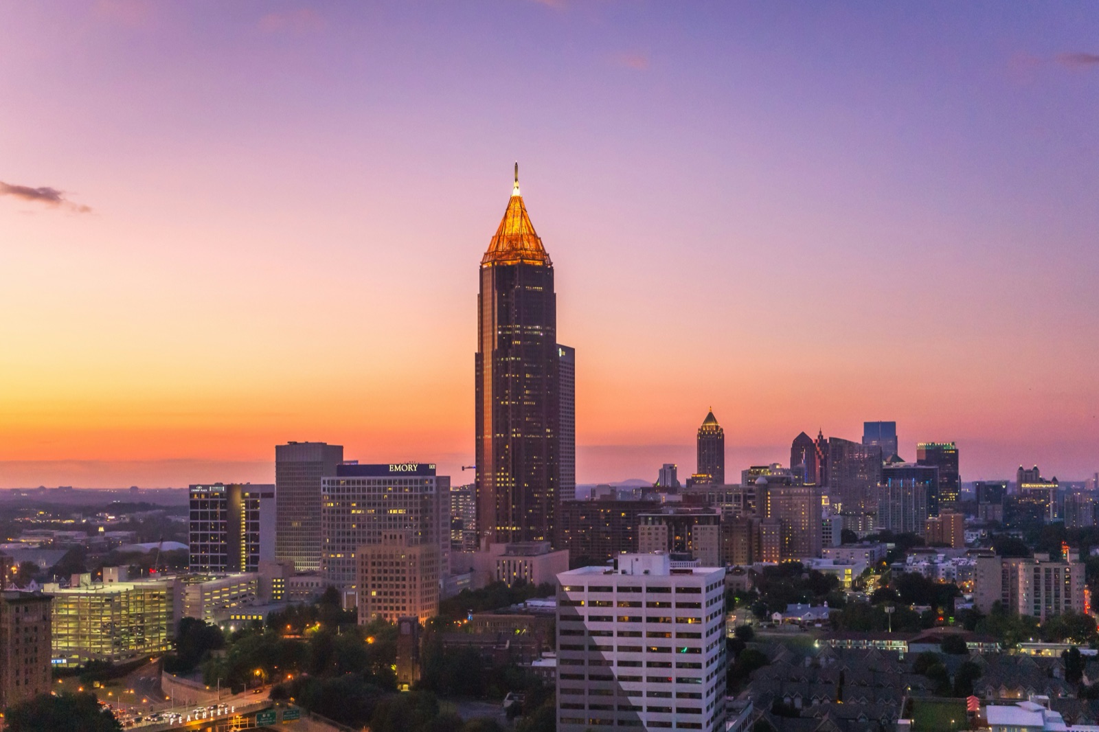Modern high-rise buildings in the Atlanta city centre, Georgia